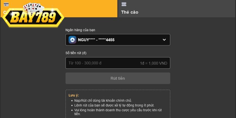 Bạn có thể lựa chọn rút tiền qua ví điện tử