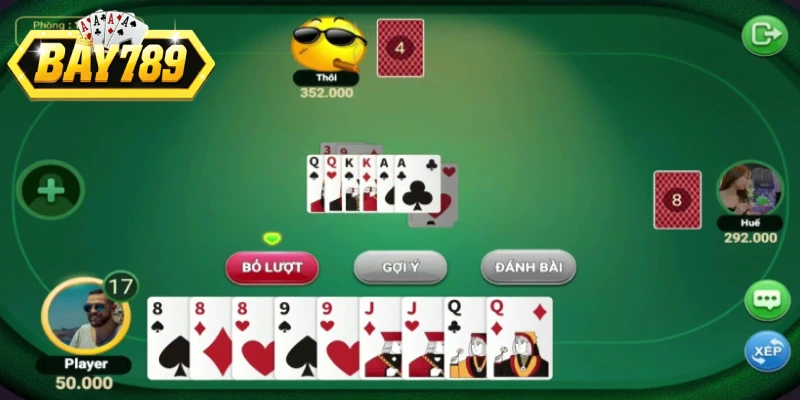 Bộ bài Tây 52 lá nền tảng quen thuộc để chơi Tiến Lên Miền Nam