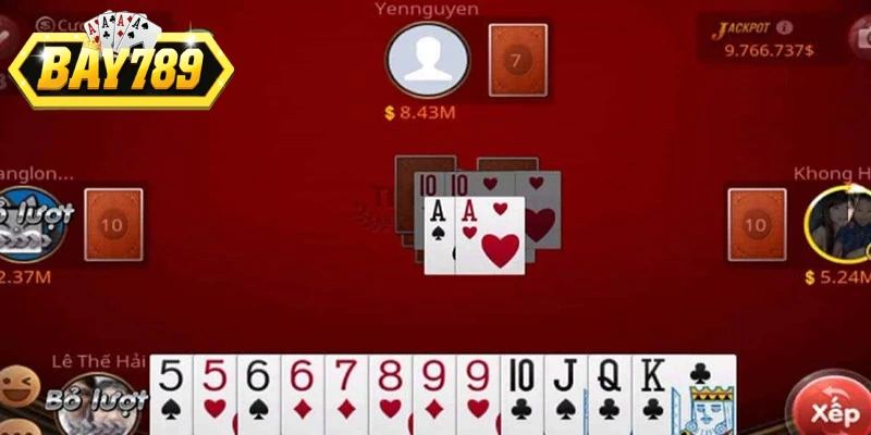 Người cầm lá 3 Bích mở màn ván đấu đầu tiên Tiến Lên Miền Nam